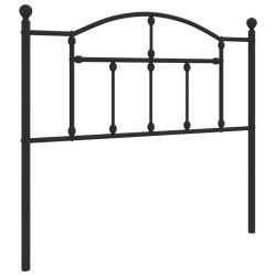 vidaXL Kopfteil Metall Schwarz 100 cm