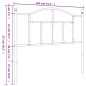 vidaXL Kopfteil Metall Schwarz 100 cm vidaXL Kopfteil Metall Schwarz 100 cm