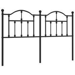 vidaXL Kopfteil Metall Schwarz 150 cm