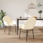 vidaXL Esszimmerstühle 2 Stk. Creme Kunstleder vidaXL Esszimmerstühle 2 Stk. Creme Kunstleder