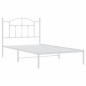 vidaXL Bettgestell mit Kopfteil Metall Weiß 100x190 cm vidaXL Bettgestell mit Kopfteil Metall Weiß 100x190 cm