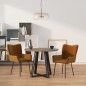 Esszimmerstühle 2 Stk. Braun Samt Esszimmerstühle 2 Stk. Braun Samt