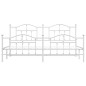 vidaXL Bettgestell mit Kopf- und Fußteil Metall Weiß 193x203 cm vidaXL Bettgestell mit Kopf- und Fußteil Metall Weiß 193x203 cm