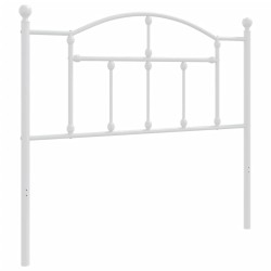 vidaXL Kopfteil Metall Weiß 100 cm