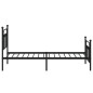 vidaXL Bettgestell mit Kopf- und Fußteil Metall Schwarz 100x190 cm vidaXL Bettgestell mit Kopf- und Fußteil Metall Schwarz 100x190 cm