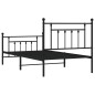 vidaXL Bettgestell mit Kopf- und Fußteil Metall Schwarz 100x190 cm vidaXL Bettgestell mit Kopf- und Fußteil Metall Schwarz 100x190 cm