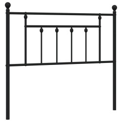 vidaXL Kopfteil Metall Schwarz 100 cm