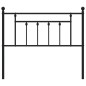 vidaXL Kopfteil Metall Schwarz 100 cm