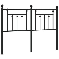vidaXL Kopfteil Metall Schwarz 150 cm
