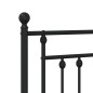 vidaXL Kopfteil Metall Schwarz 193 cm vidaXL Kopfteil Metall Schwarz 193 cm