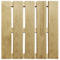 vidaXL Terrassenfliesen 6 Stk. 50x50 cm Holz Grün
