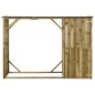 vidaXL Geräteschuppen mit Unterstand Kiefernholz 253×80×170 cm vidaXL Geräteschuppen mit Unterstand Kiefernholz 253×80×170 cm