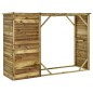 vidaXL Geräteschuppen mit Unterstand Kiefernholz 253×80×170 cm vidaXL Geräteschuppen mit Unterstand Kiefernholz 253×80×170 cm