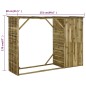 vidaXL Geräteschuppen mit Unterstand Kiefernholz 253×80×170 cm vidaXL Geräteschuppen mit Unterstand Kiefernholz 253×80×170 cm