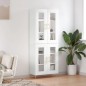 Highboard Weiß 69,5x34x180 cm Holzwerkstoff Highboard Weiß 69,5x34x180 cm Holzwerkstoff