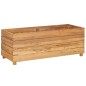 vidaXL Hochbeet 100x40x38 cm Massivholz Teak und Stahl vidaXL Hochbeet 100x40x38 cm Massivholz Teak und Stahl