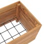 vidaXL Hochbeet 100x40x38 cm Massivholz Teak und Stahl vidaXL Hochbeet 100x40x38 cm Massivholz Teak und Stahl