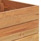 vidaXL Hochbeet 100x40x38 cm Massivholz Teak und Stahl vidaXL Hochbeet 100x40x38 cm Massivholz Teak und Stahl