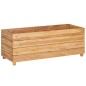 vidaXL Hochbeet 100x40x38 cm Massivholz Teak und Stahl vidaXL Hochbeet 100x40x38 cm Massivholz Teak und Stahl