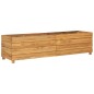 vidaXL Hochbeet 150x40x38 cm Massivholz Teak und Stahl vidaXL Hochbeet 150x40x38 cm Massivholz Teak und Stahl