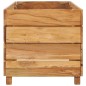 vidaXL Hochbeet 150x40x38 cm Massivholz Teak und Stahl vidaXL Hochbeet 150x40x38 cm Massivholz Teak und Stahl
