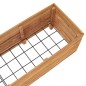 vidaXL Hochbeet 150x40x38 cm Massivholz Teak und Stahl vidaXL Hochbeet 150x40x38 cm Massivholz Teak und Stahl