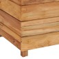 vidaXL Hochbeet 150x40x38 cm Massivholz Teak und Stahl vidaXL Hochbeet 150x40x38 cm Massivholz Teak und Stahl