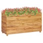 vidaXL Hochbeet 100x40x55 cm Teak Altholz und Stahl vidaXL Hochbeet 100x40x55 cm Teak Altholz und Stahl