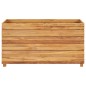 vidaXL Hochbeet 100x40x55 cm Teak Altholz und Stahl vidaXL Hochbeet 100x40x55 cm Teak Altholz und Stahl