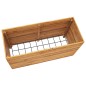 vidaXL Hochbeet 100x40x55 cm Teak Altholz und Stahl vidaXL Hochbeet 100x40x55 cm Teak Altholz und Stahl