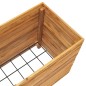 vidaXL Hochbeet 100x40x55 cm Teak Altholz und Stahl vidaXL Hochbeet 100x40x55 cm Teak Altholz und Stahl