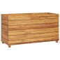vidaXL Hochbeet 100x40x55 cm Teak Altholz und Stahl vidaXL Hochbeet 100x40x55 cm Teak Altholz und Stahl