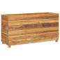vidaXL Hochbeet 100x40x55 cm Teak Altholz und Stahl vidaXL Hochbeet 100x40x55 cm Teak Altholz und Stahl