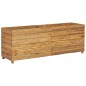 vidaXL Hochbeet 150x40x55 cm Massivholz Teak und Stahl vidaXL Hochbeet 150x40x55 cm Massivholz Teak und Stahl