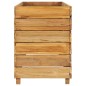 vidaXL Hochbeet 150x40x55 cm Massivholz Teak und Stahl vidaXL Hochbeet 150x40x55 cm Massivholz Teak und Stahl