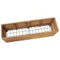 vidaXL Hochbeet 150x40x55 cm Massivholz Teak und Stahl vidaXL Hochbeet 150x40x55 cm Massivholz Teak und Stahl