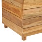 vidaXL Hochbeet 150x40x55 cm Massivholz Teak und Stahl vidaXL Hochbeet 150x40x55 cm Massivholz Teak und Stahl