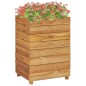 vidaXL Hochbeet 50x40x72 cm Teak Altholz und Stahl vidaXL Hochbeet 50x40x72 cm Teak Altholz und Stahl