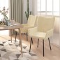 vidaXL Esszimmerstühle 2 Stk. Creme Samt vidaXL Esszimmerstühle 2 Stk. Creme Samt