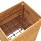 vidaXL Hochbeet 50x40x72 cm Teak Altholz und Stahl vidaXL Hochbeet 50x40x72 cm Teak Altholz und Stahl