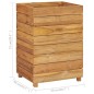 vidaXL Hochbeet 50x40x72 cm Teak Altholz und Stahl vidaXL Hochbeet 50x40x72 cm Teak Altholz und Stahl