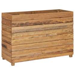 vidaXL Hochbeet 100x40x72 cm Massivholz Teak und Stahl