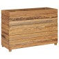vidaXL Hochbeet 100x40x72 cm Massivholz Teak und Stahl vidaXL Hochbeet 100x40x72 cm Massivholz Teak und Stahl