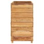 vidaXL Hochbeet 100x40x72 cm Massivholz Teak und Stahl vidaXL Hochbeet 100x40x72 cm Massivholz Teak und Stahl