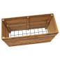 vidaXL Hochbeet 100x40x72 cm Massivholz Teak und Stahl vidaXL Hochbeet 100x40x72 cm Massivholz Teak und Stahl