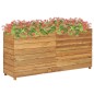 vidaXL Hochbeet 150x40x72 cm Massivholz Teak und Stahl vidaXL Hochbeet 150x40x72 cm Massivholz Teak und Stahl