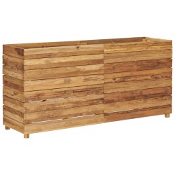 vidaXL Hochbeet 150x40x72 cm Massivholz Teak und Stahl