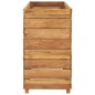 vidaXL Hochbeet 150x40x72 cm Massivholz Teak und Stahl vidaXL Hochbeet 150x40x72 cm Massivholz Teak und Stahl
