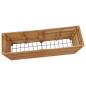 vidaXL Hochbeet 150x40x72 cm Massivholz Teak und Stahl vidaXL Hochbeet 150x40x72 cm Massivholz Teak und Stahl