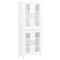 Highboard Weiß 69,5x34x180 cm Holzwerkstoff Highboard Weiß 69,5x34x180 cm Holzwerkstoff